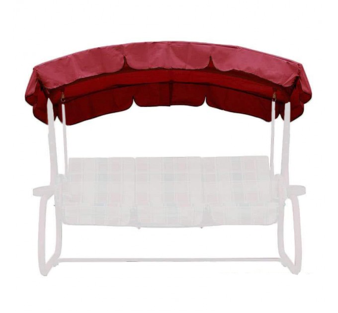 Тент (крыша) для садовых качелей Мастак бордовый (Оксфорд)