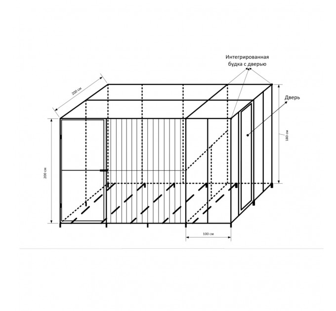 Каркас для вольера № 16 2х2