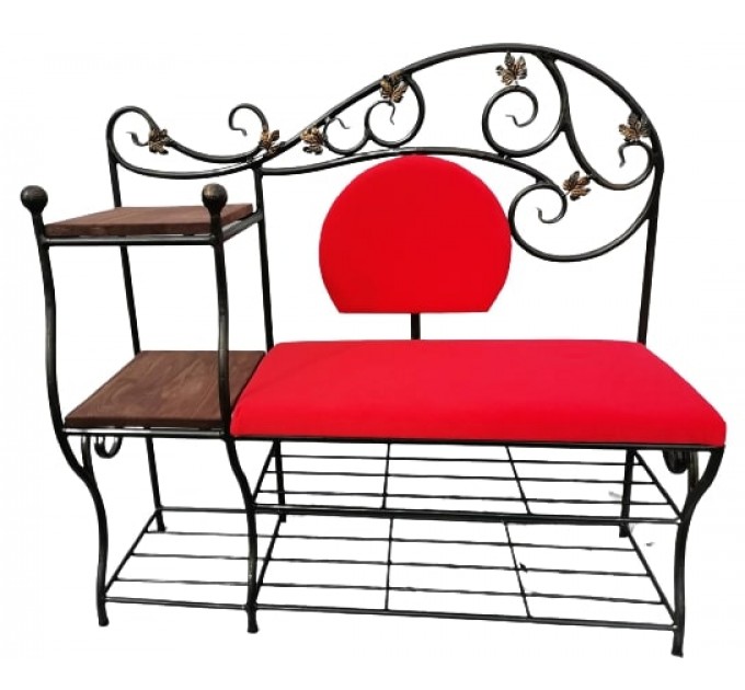 Банкетка с полкой справа ПБ10-1