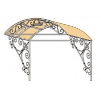 Козырек сварной КЗ-25 янтарь